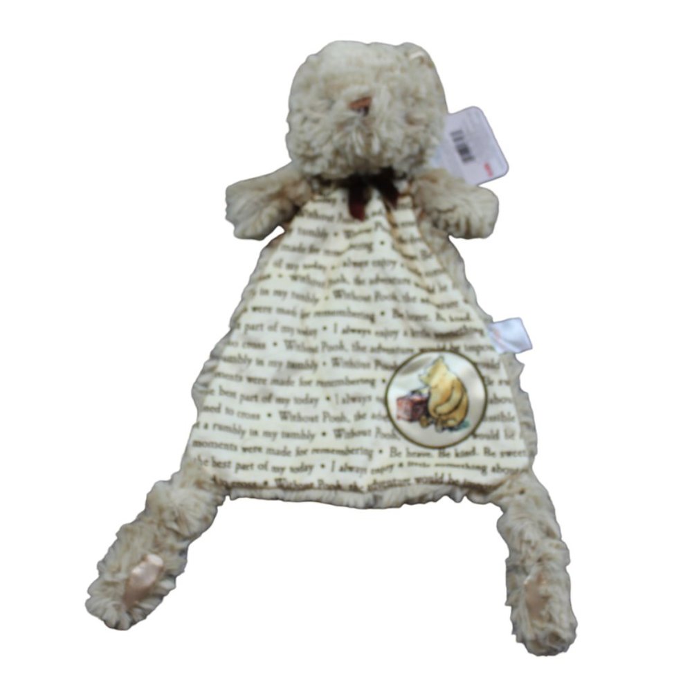 Disney Baby Kids Preferred Winnie the Pooh Security Blanket Lovey Plush Tan NWT
